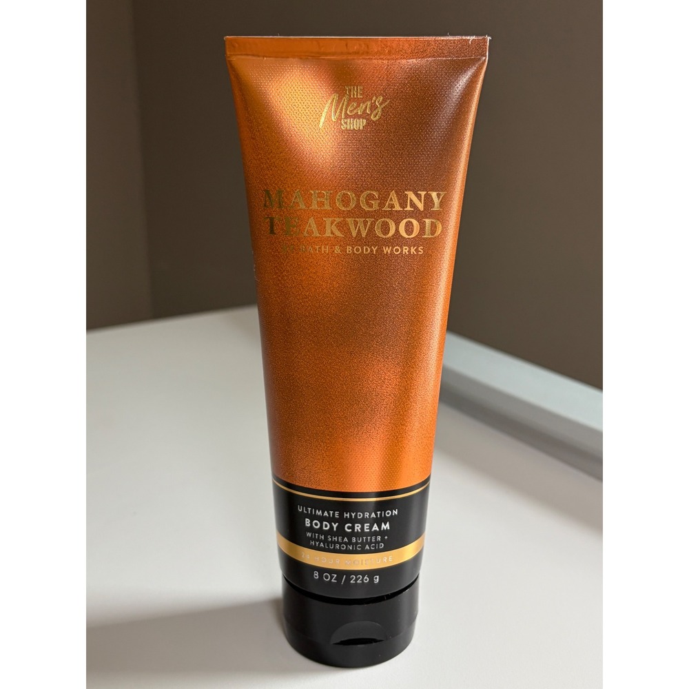 Bath & Body Works‎ Mahogany Teakwood Mens Ultimate Hydration Body Cream 8oz